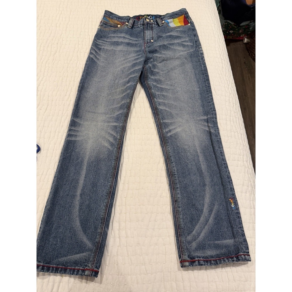 Coogi Vintage Men's Jeans 34x34 Really Cool Colorway And Design Baggy